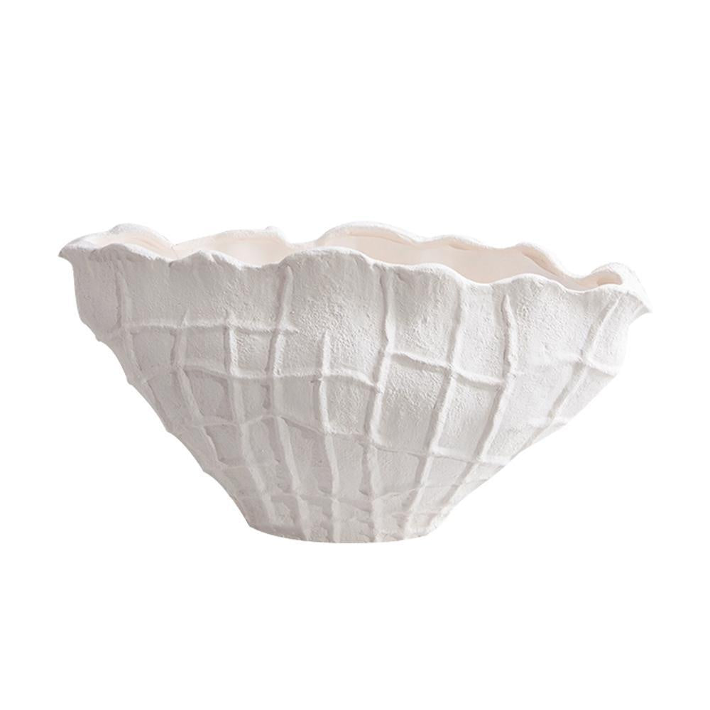 White Handmade Ceramic Bowl FA-D21053C