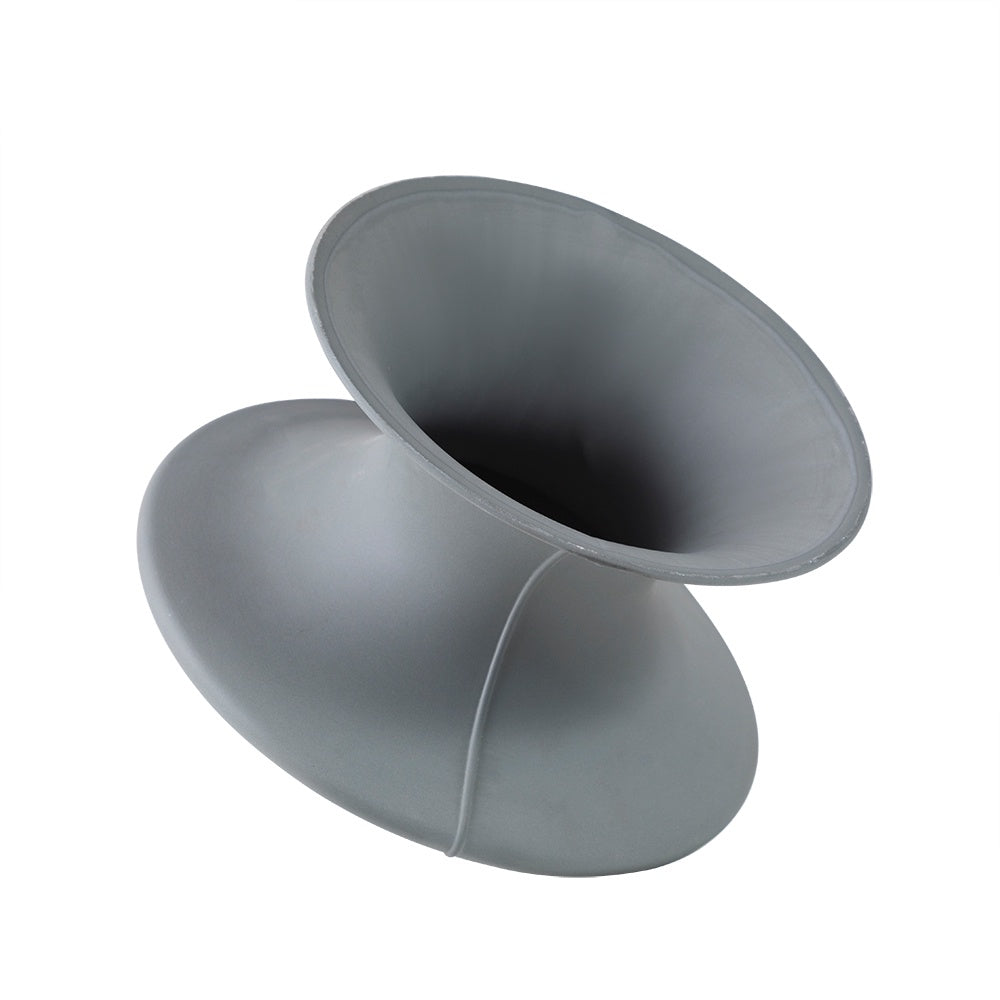 Dark Grey Ceramic TiltedVase CY3904C