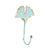 Turquoise & Gold Metal Leaf Wall Hook - E SHDG1191049