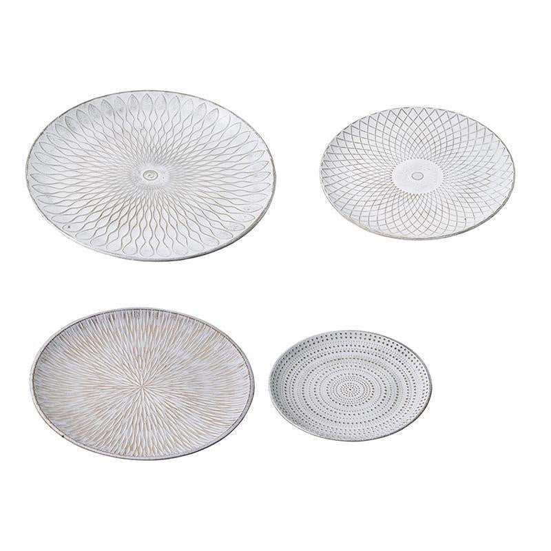Set of 4 Round Trays 45288