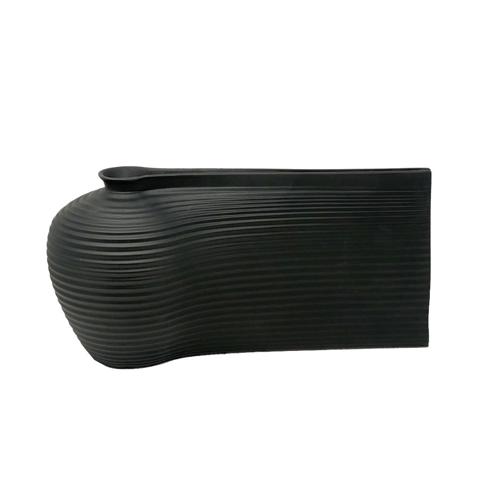 Black Resin Abstract Vase 9000-103BBlack