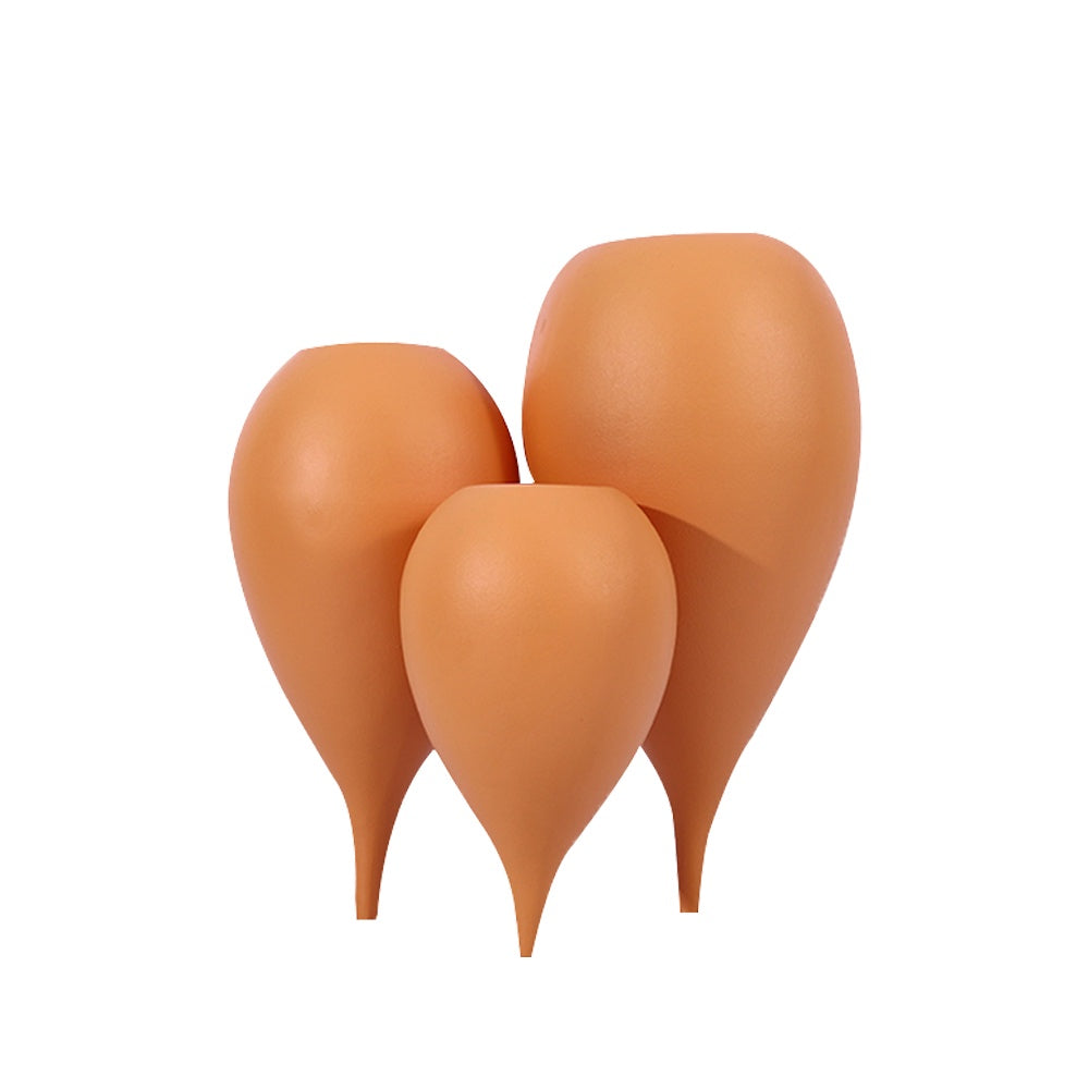 Orange Resin Triplet Vase 9000-104-O