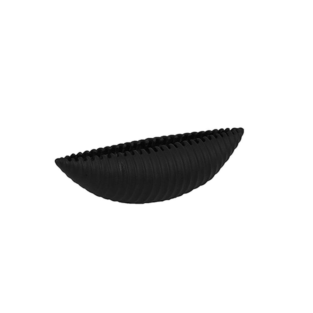 Black Resin Long Vase - Small 9000-47-BL-S