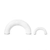 Set of 2 White Resin Arch Sculptures 9000-82W