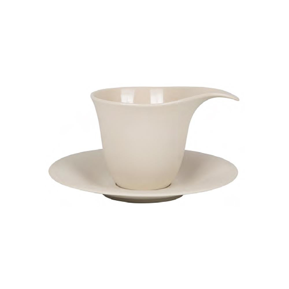 Beige Porcelain Cup and Saucer RYST3588G