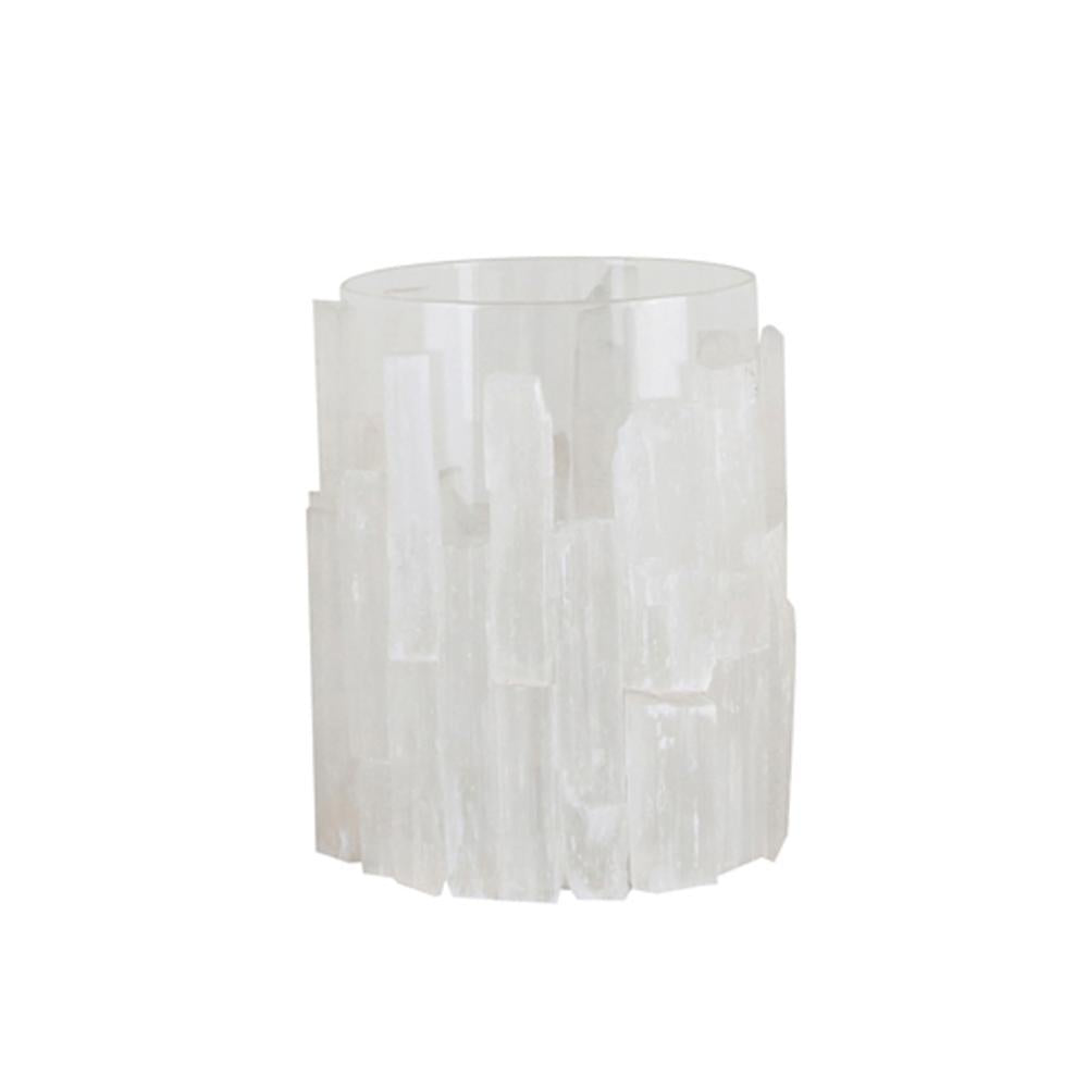 Natural Spar & Glass Hurricane - Small FL-TZ1059A