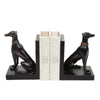 Black Resin Hound Bookends - Set of 2 w8000-31