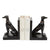 Black Resin Hound Bookends - Set of 2 w8000-31