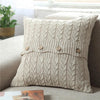 Beige Knitted Cushion MND168