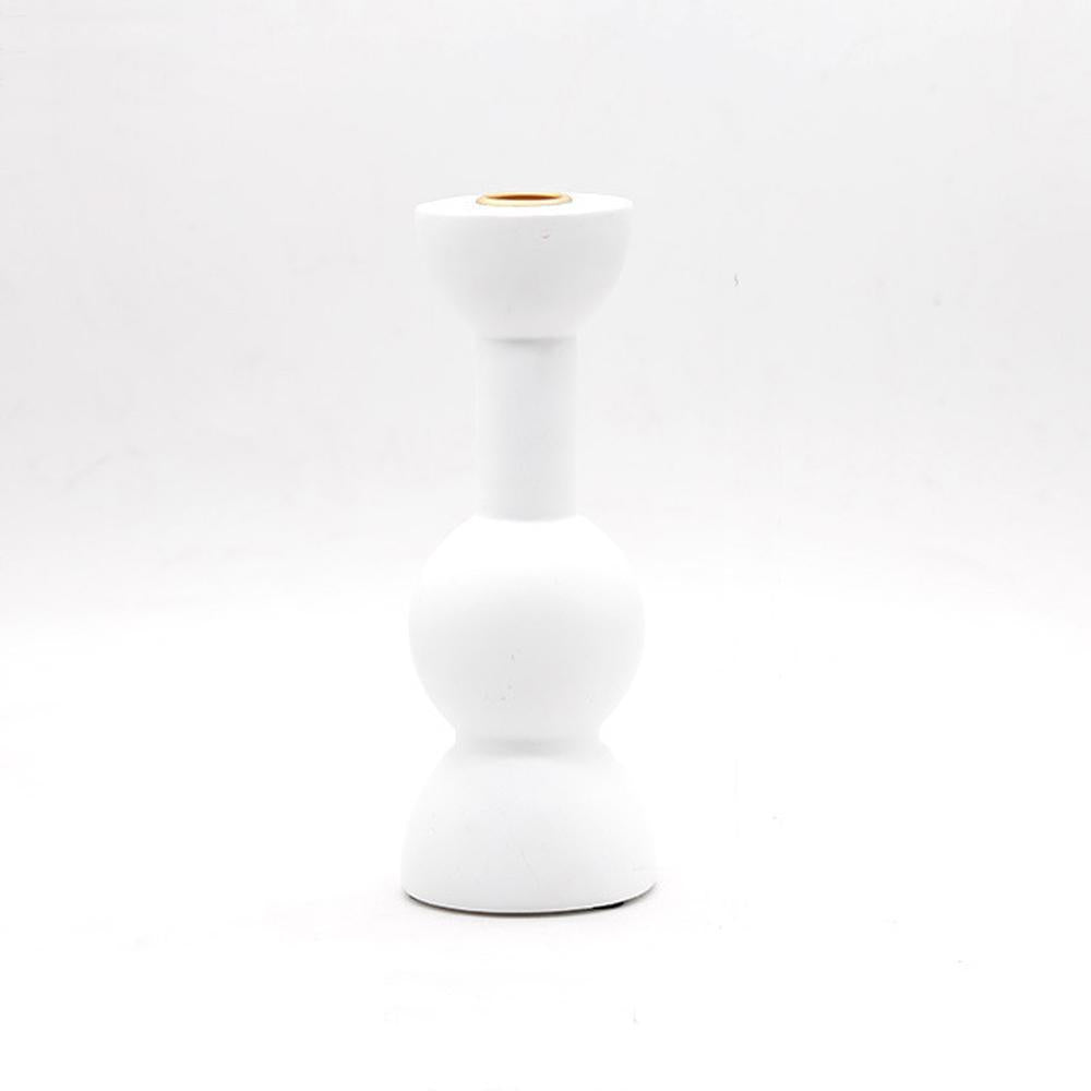 White Resin Candle Holder FB-014-W