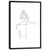 Black & White Minimalistic Figure Drawing جدار الفن