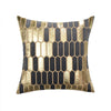 Dark Grey Velvet Cushion with Gold Appliqué MND142