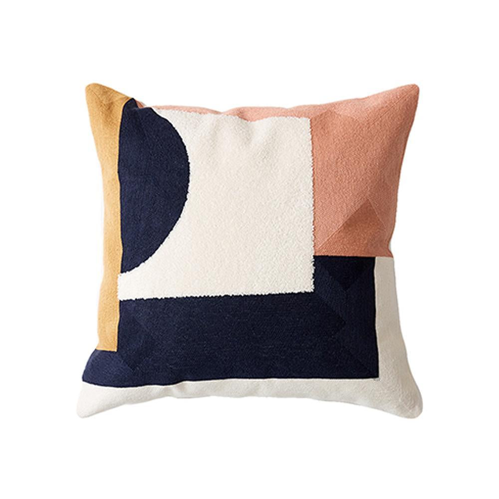 Abstract Geometric Embroidered Cushion MND209