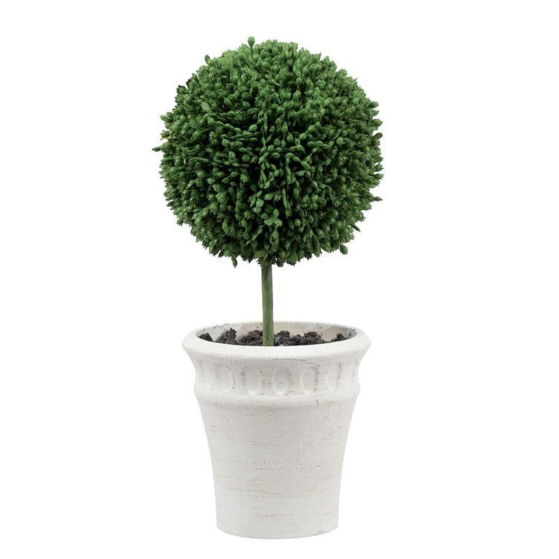 Set of 2 Mini Faux Topiaries 29570-CREA