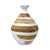 Brown & White Abstract Ceramic Vase 605589