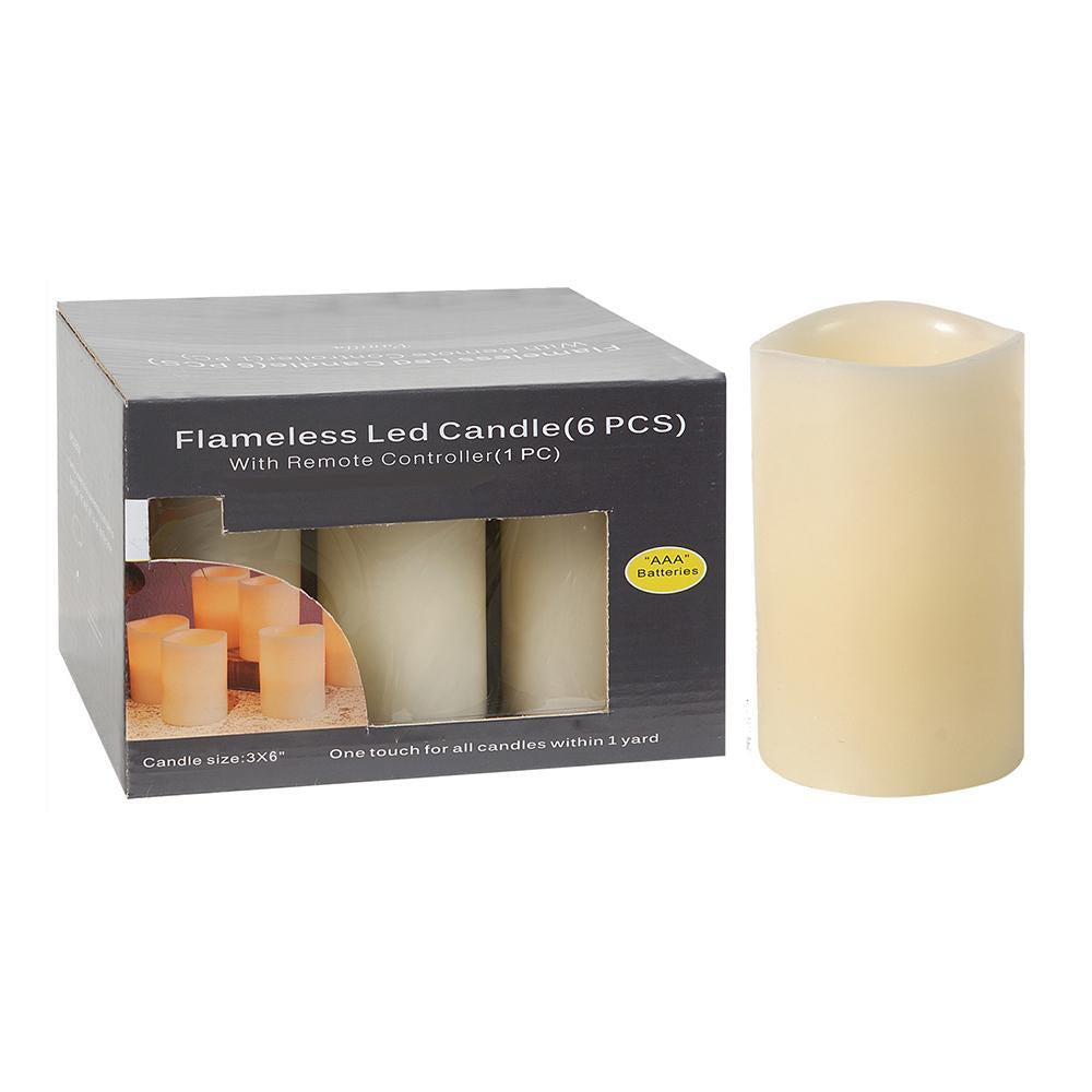 Set of 6 LED Candles - Medium 32974