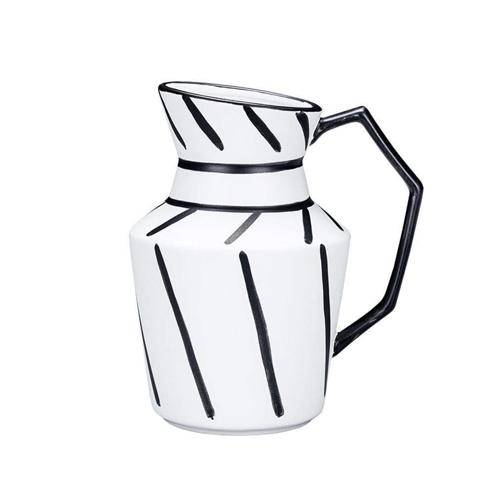 Black & White Pop Art Ceramic Pitcher ZD-047