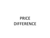 Price DifferencePriceDifference