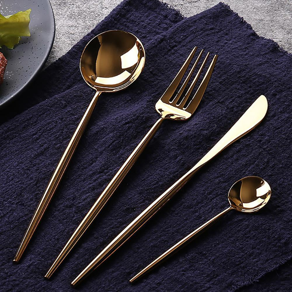 Melody 4-Piece Flatware Set - Gold BC-1115-G