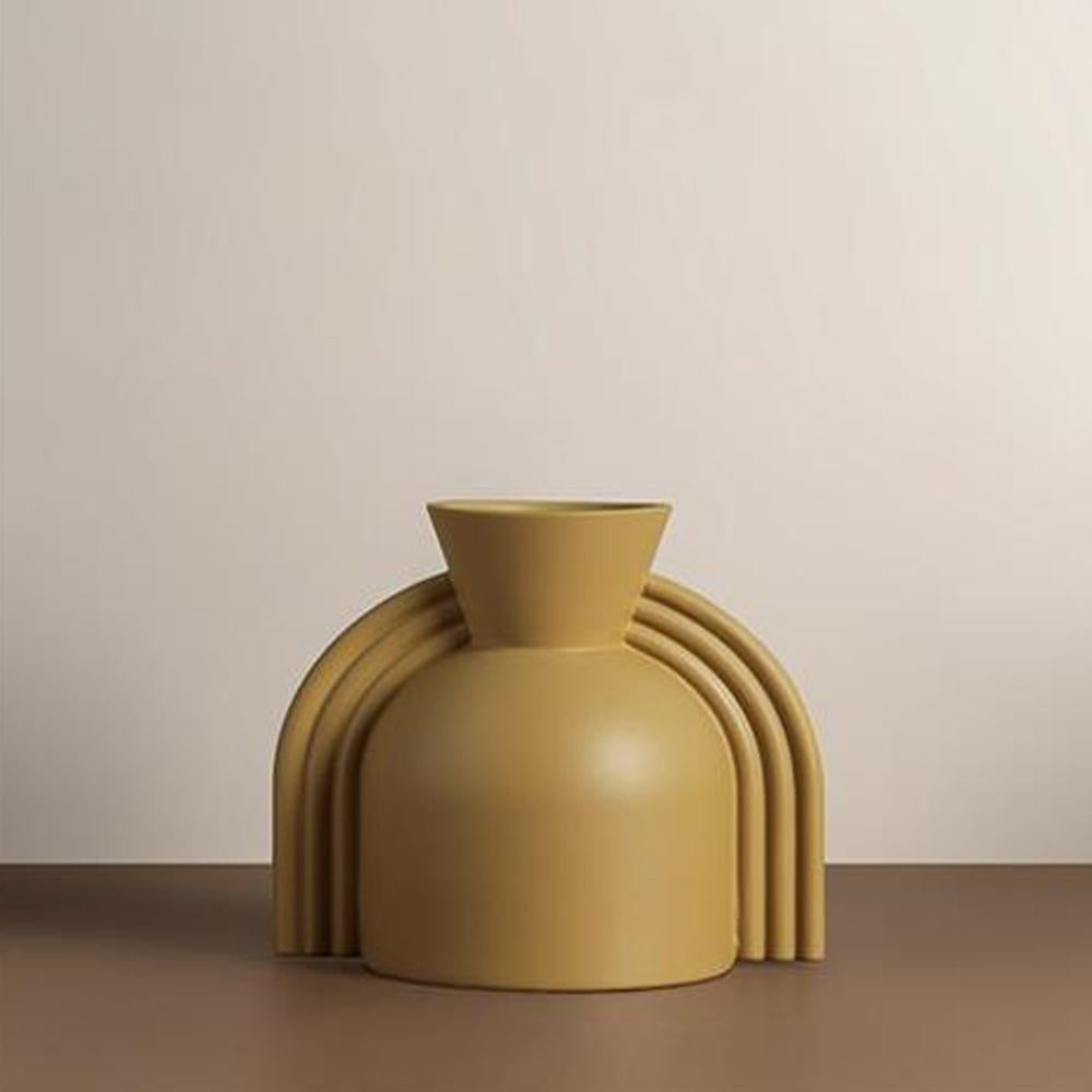 Ochre Ceramic Vase LT622-O