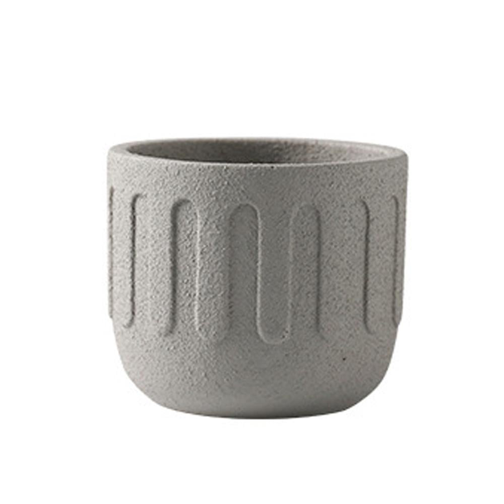 Light Grey Concrete Planter - Large LT110-LG-L