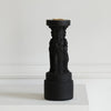 Resin Greek Sculptural Candleholder - BlackFB-038-B