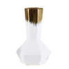 White and Bronze Ceramic Vase - Medium FA-D1834B