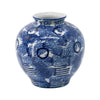 Blue & White Porcelain Vase مزهرية