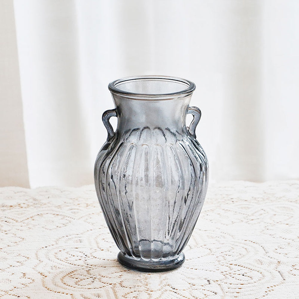 Smoke Glass Vase with Handles SHCE1504001