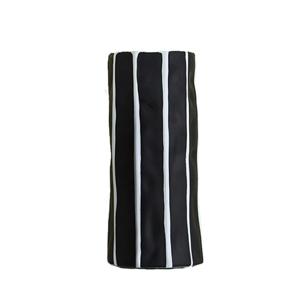 Black & White Ceramic Striped Vase JM-TC083