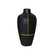 Black Ceramic Vase with Gold Thread - Medium FA-D1956B