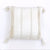 Beige & White Tufted Woven Cushion with TasselsRB022 وسادة