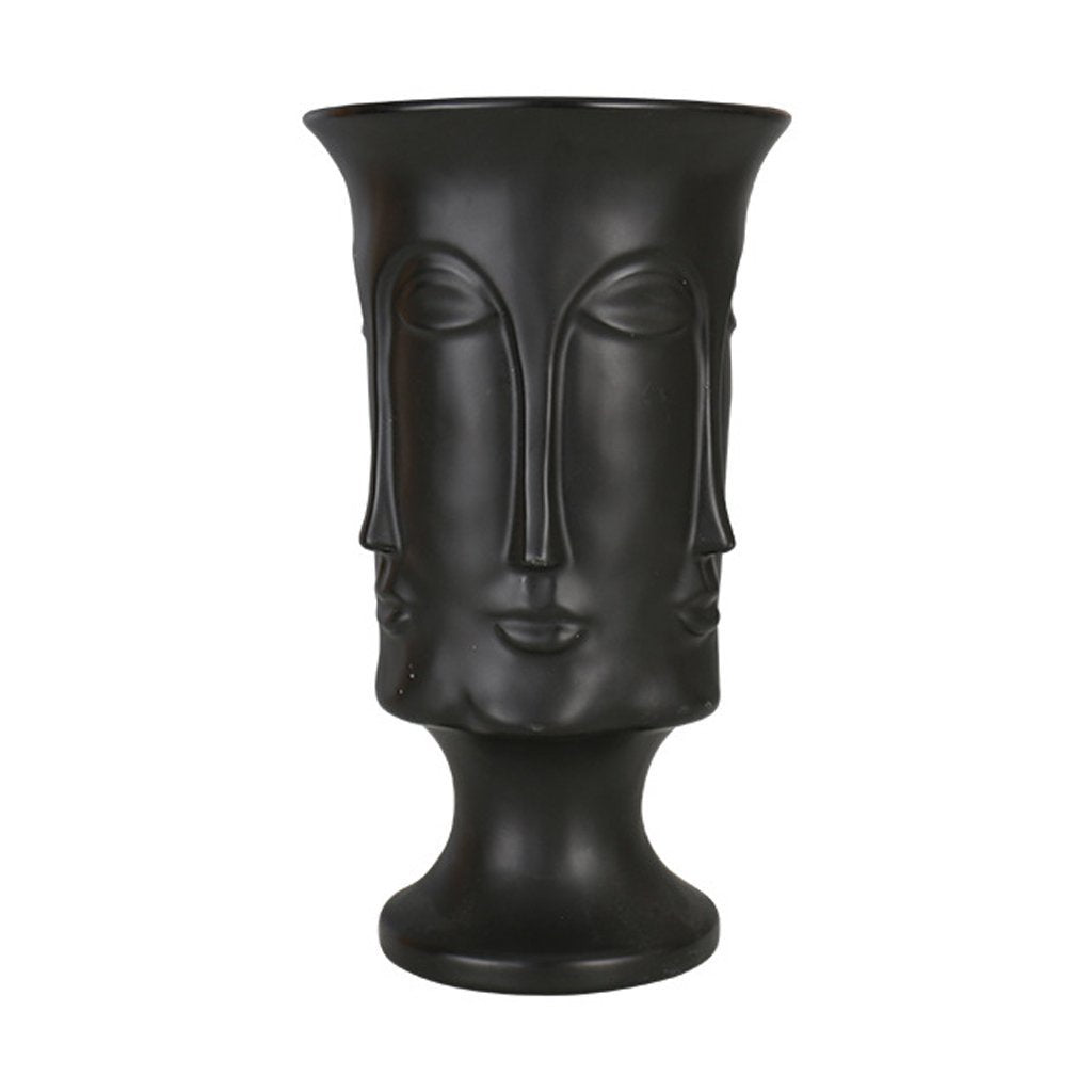 Muse Ceramic Urn - Black مزهرية