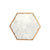 White Hexagon Marble Trivet - Medium WX-025