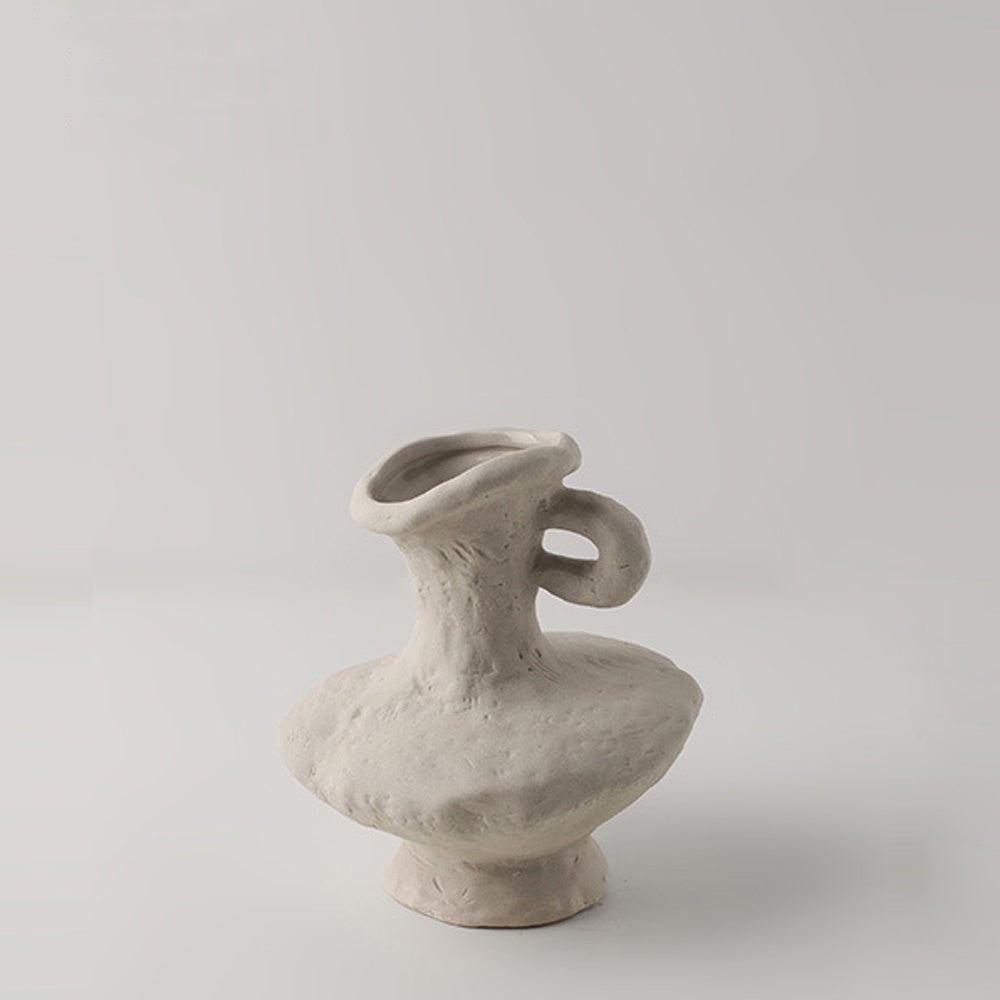 Ivory Ceramic Textured Vase LT673-E