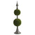 Spired Antique Bronze & Green Faux Boxwood Topiary - Double 35412