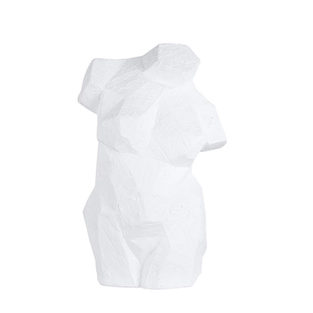 Abstract Figurative Resin Sculpture - White FC-SZ2101A