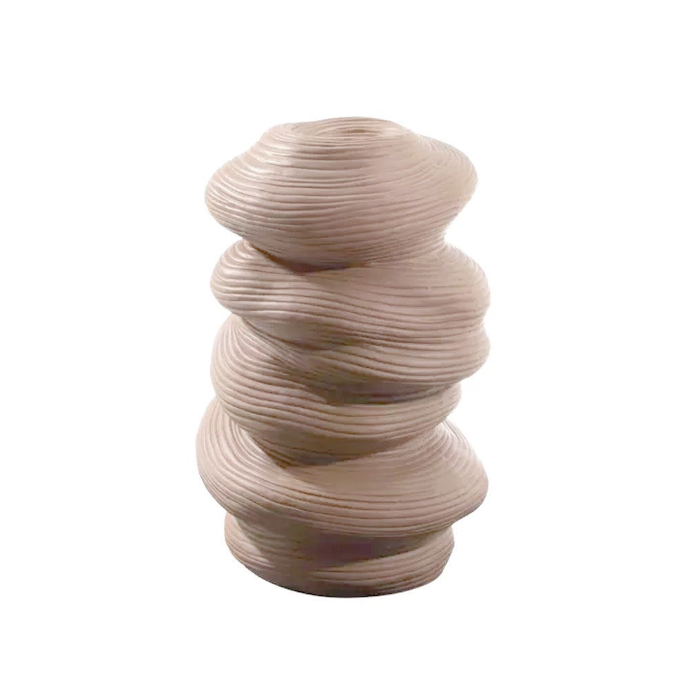 Dusty Blush Ceramic Organic Vase - Tall A646-49XJ