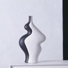 Black & White Abstract Ceramic Vase - Tall A652-355CH