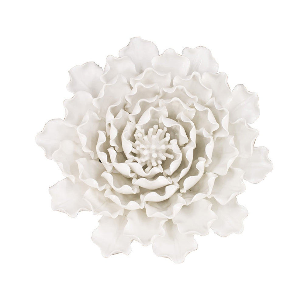 White Handmade Floral Wall Décor - Large AV9077