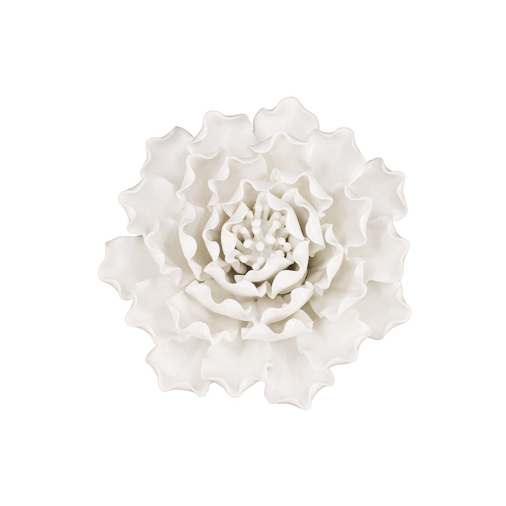 White Handmade Floral Wall Décor - Medium AV9079