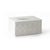 White Ceramic Tissue Box Cover with Lattice Design BJ220463