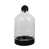 Glass Bottle with Black Base & Cap BSBL0010B1