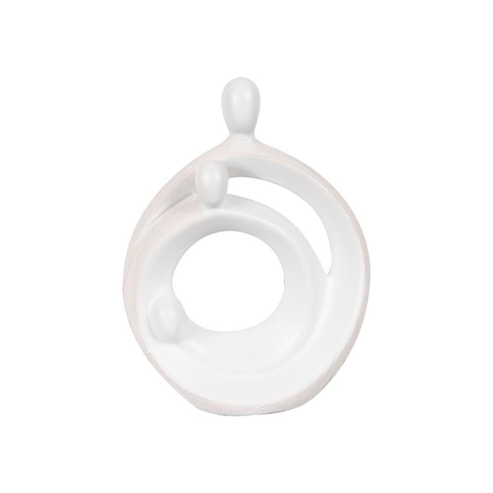 White Ceramic Abstract Figurine BSLX0170W2