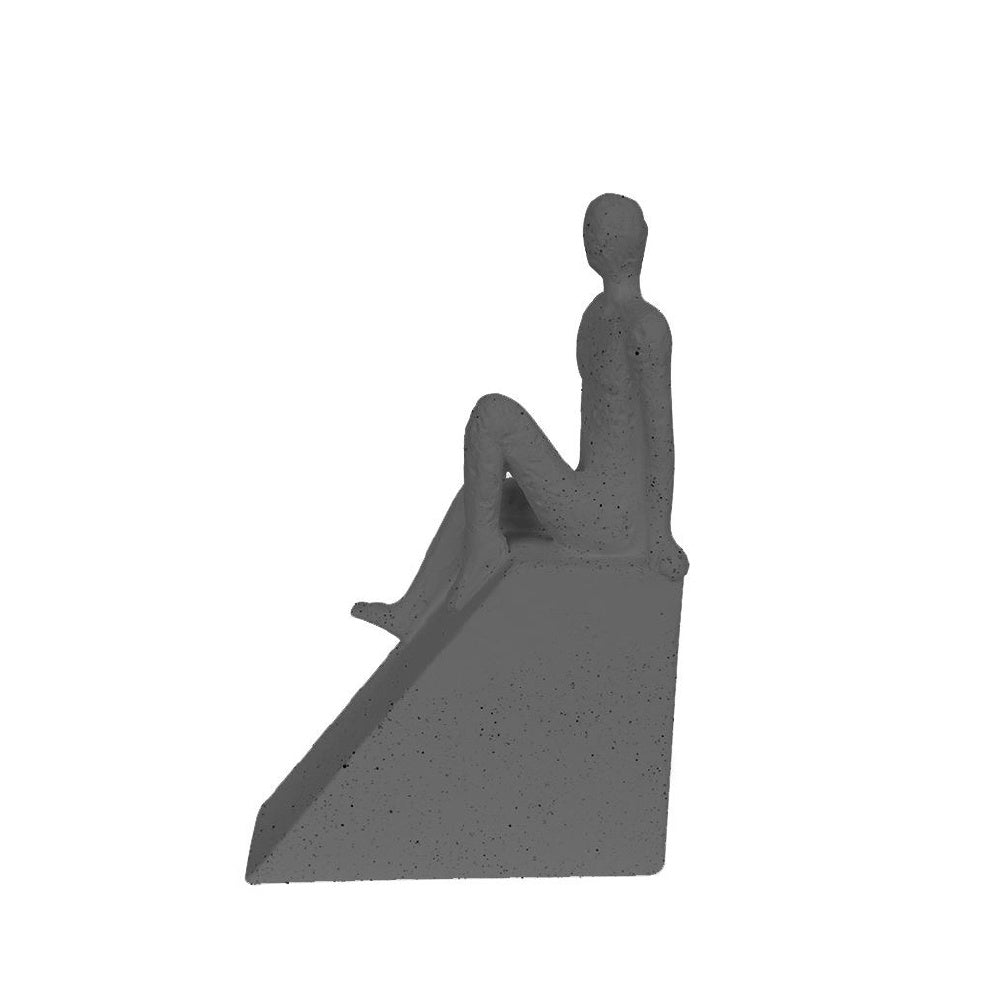 Dark Grey Ceramic Figurative Sculpture BSST4341B