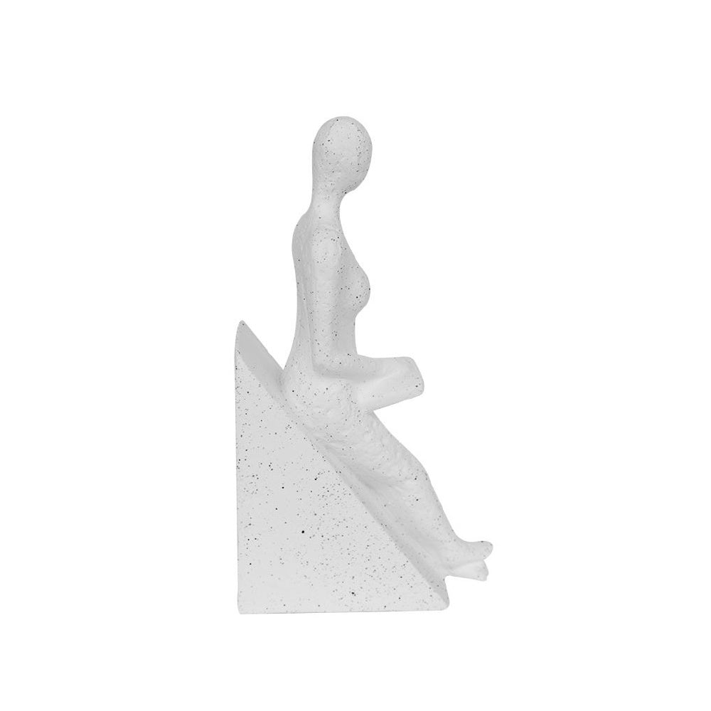 White Ceramic Figurative Sculpture BSST4342W