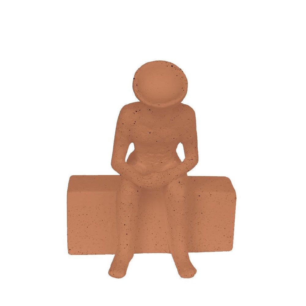 Orange Ceramic Figurative Sculpture BSST4347O
