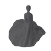 Dark Grey Ceramic Figurative Sculpture BSST4378B