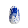 White Ceramic Vase with Blue Splatter & Stroke Detail CKDZ20220920006BL2