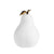 White & Gold Ceramic Pear CY3933WJ